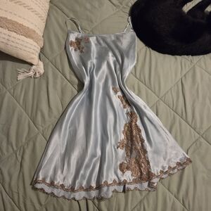 {Victoria's Secret} Satin Slip in Soft Blue